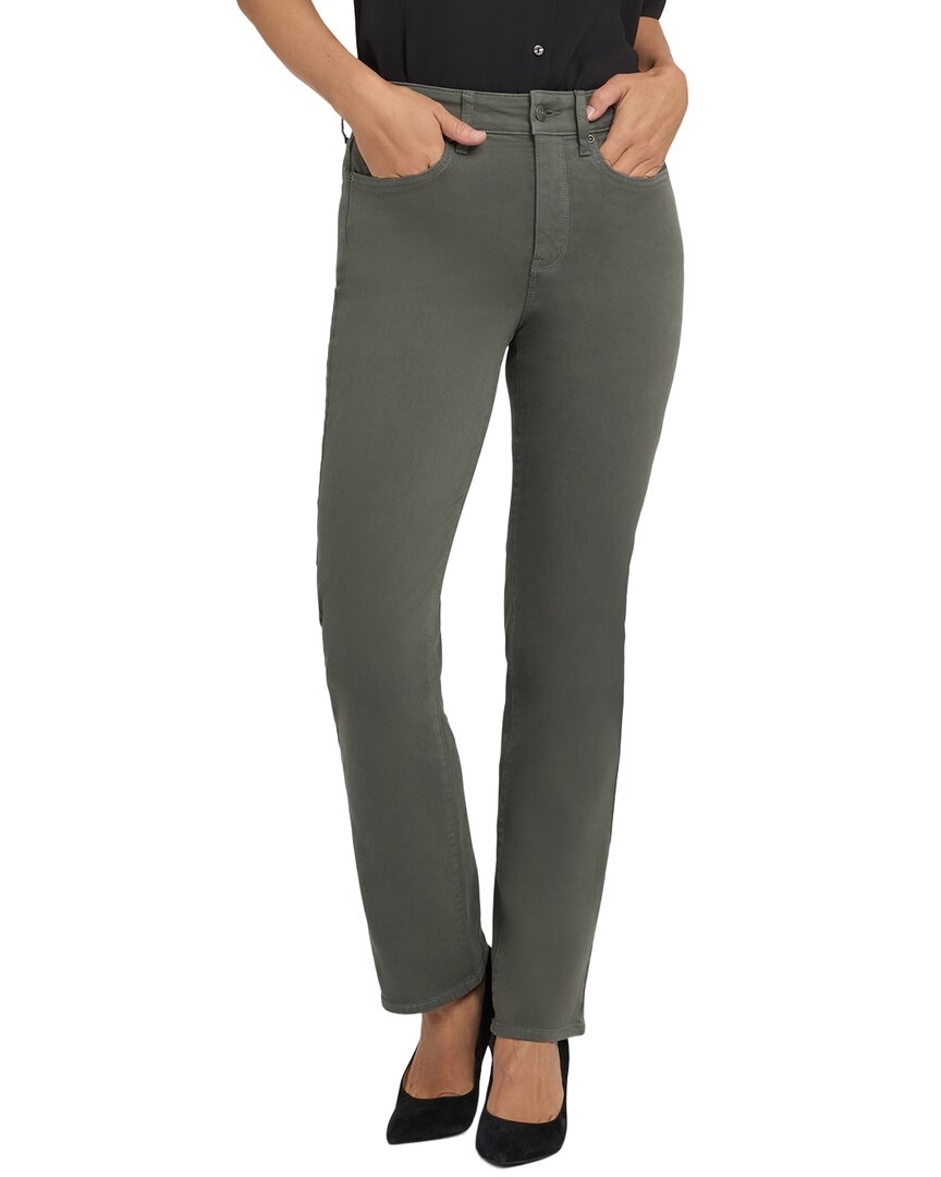 

Джинсы прямого кроя NYDJ Petite Marilyn True Olive Nydj, зеленый