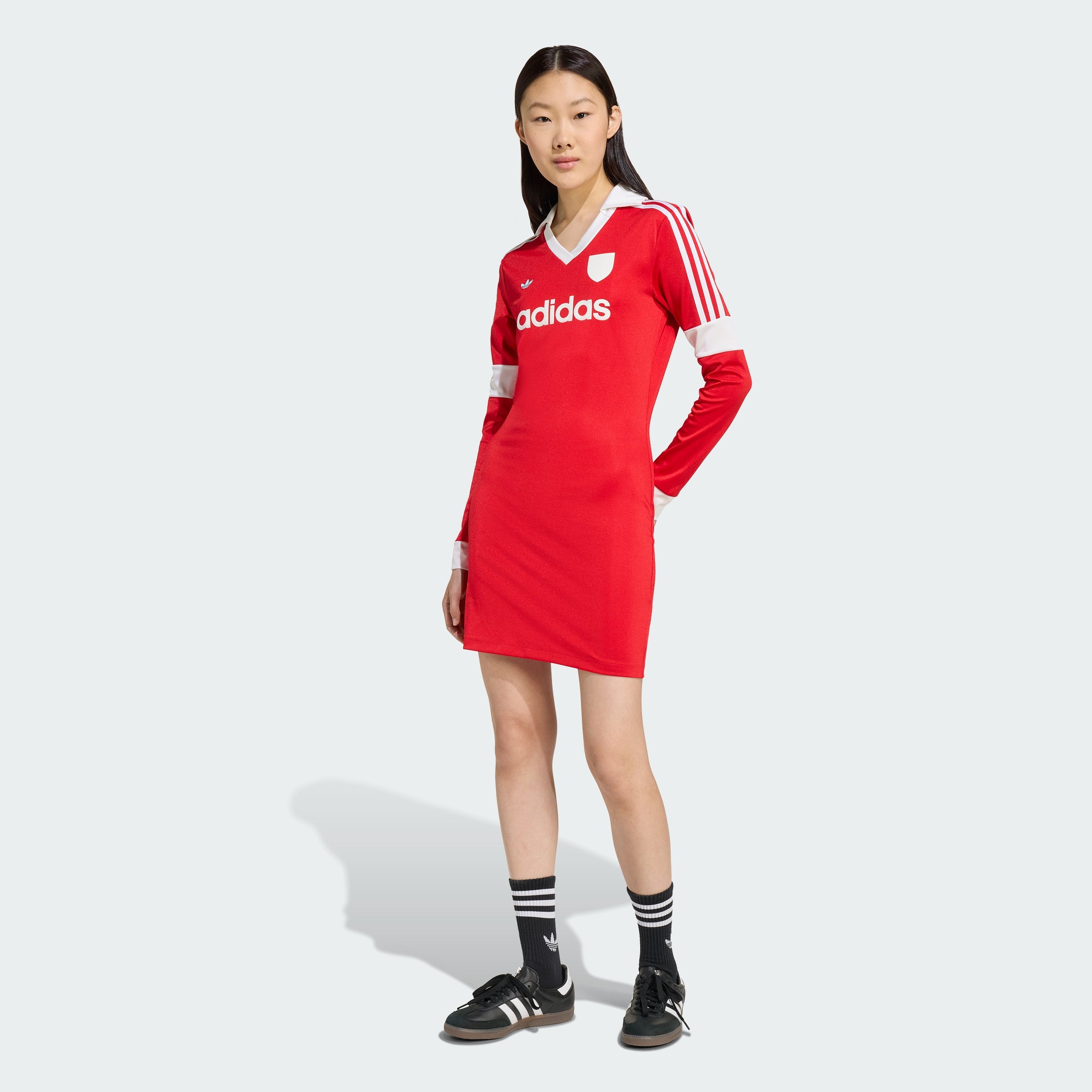 

Женское платье-футбольная майка Adidas с графическим принтом, better scarlet
