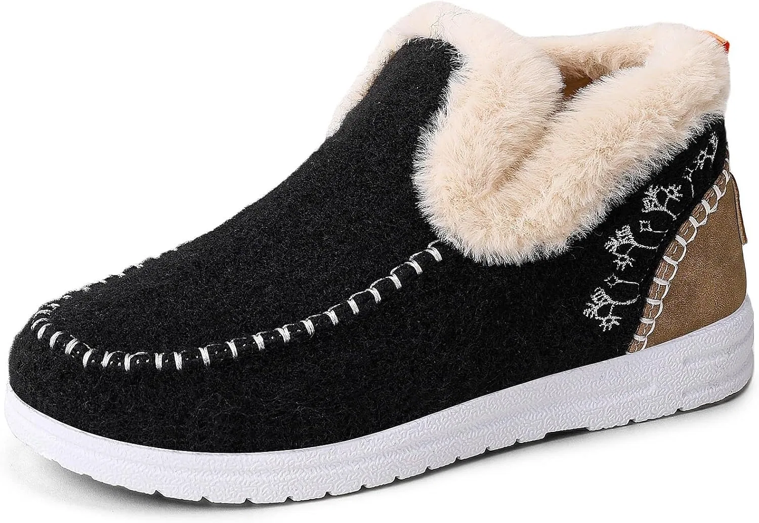 Лоферы с мехом, Black Kldyj
