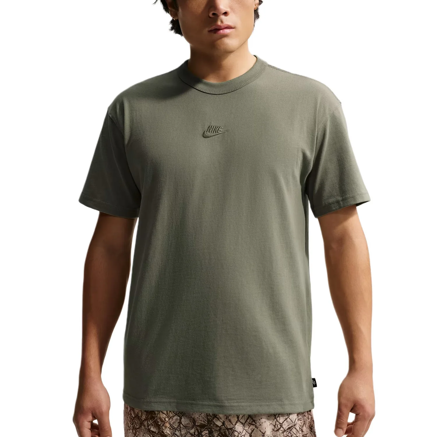 Nike Футболка мужская Sportswear с круглым вырезом, цвет Silver Sage