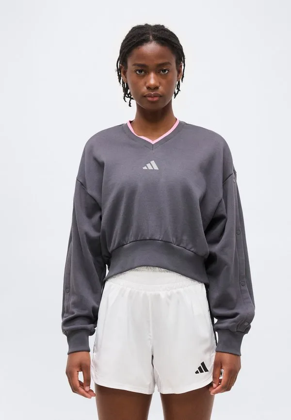 Толстовка для персонала стадиона Adidas Sportswear, Grey Six/Tropic Bloom/Solid Grey