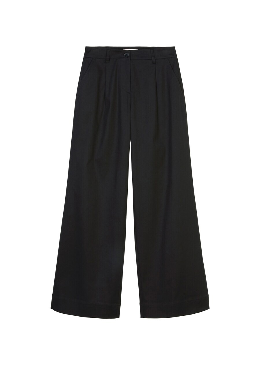 

Брюки со складками спереди Marc O'Polo Wide leg Pleat-Front Pants, темно-синий