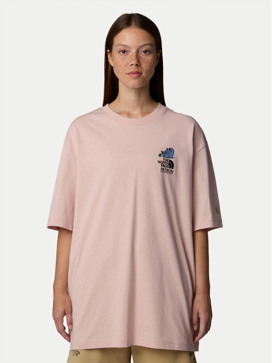 

Футболка оверсайз Unisex Mountain Cleanup NF0A8C4D The North Face, розовый