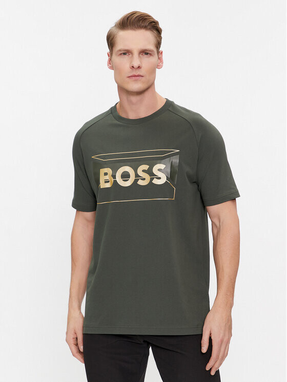 

Футболка стандартного кроя Boss, зеленый