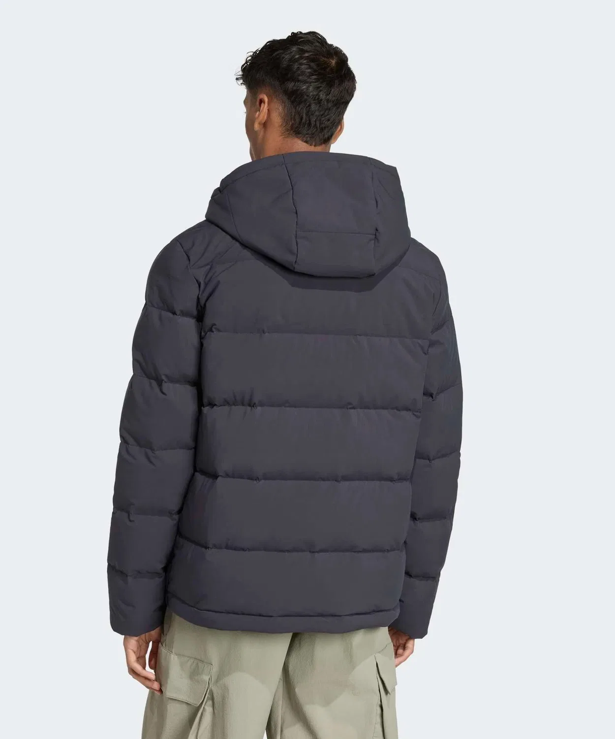 Куртка пуховая с капюшоном Climawarm Adidas, чёрная — фото 2