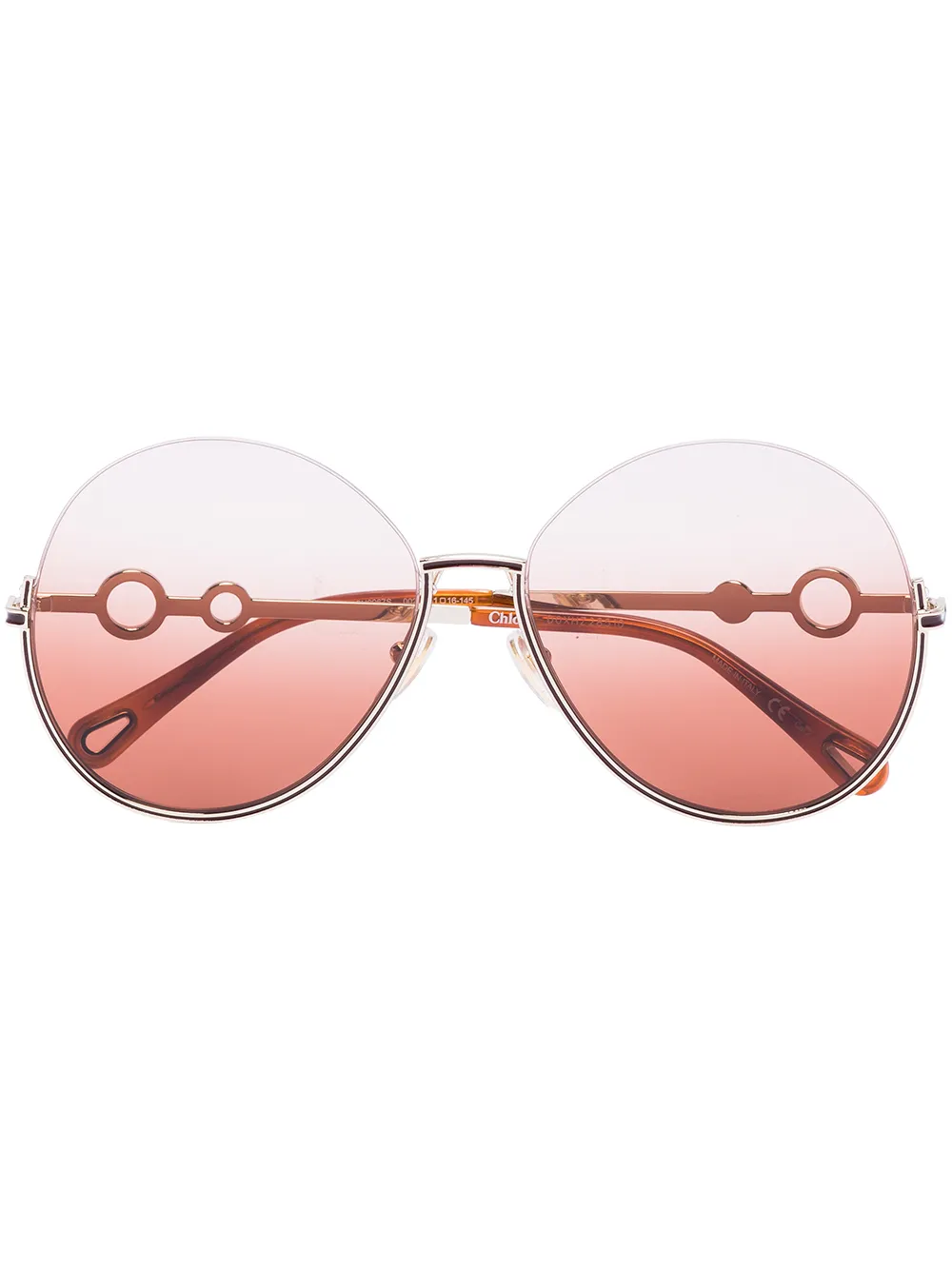 

Солнцезащитные очки Sofya в круглой оправе Chloé Eyewear, коричневый