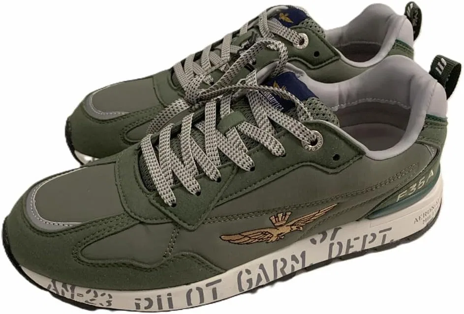 Кроссовки Aeronautica Militare Mens SC276CT3332 SC276, 39338 Green — фото 4