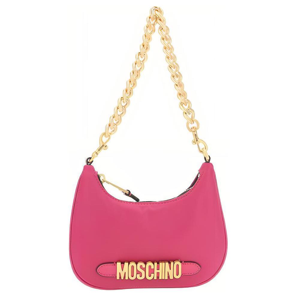 

Женская сумка через плечо из искусственной кожи цвета фуксии MOSCHINO