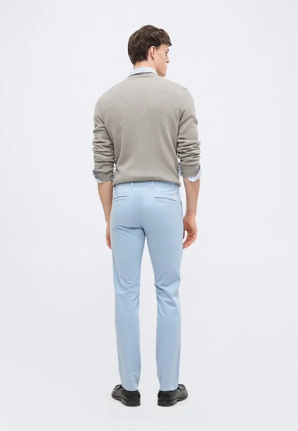 Узкие брюки чинос Boss, Light Pastel Blue — фото 4