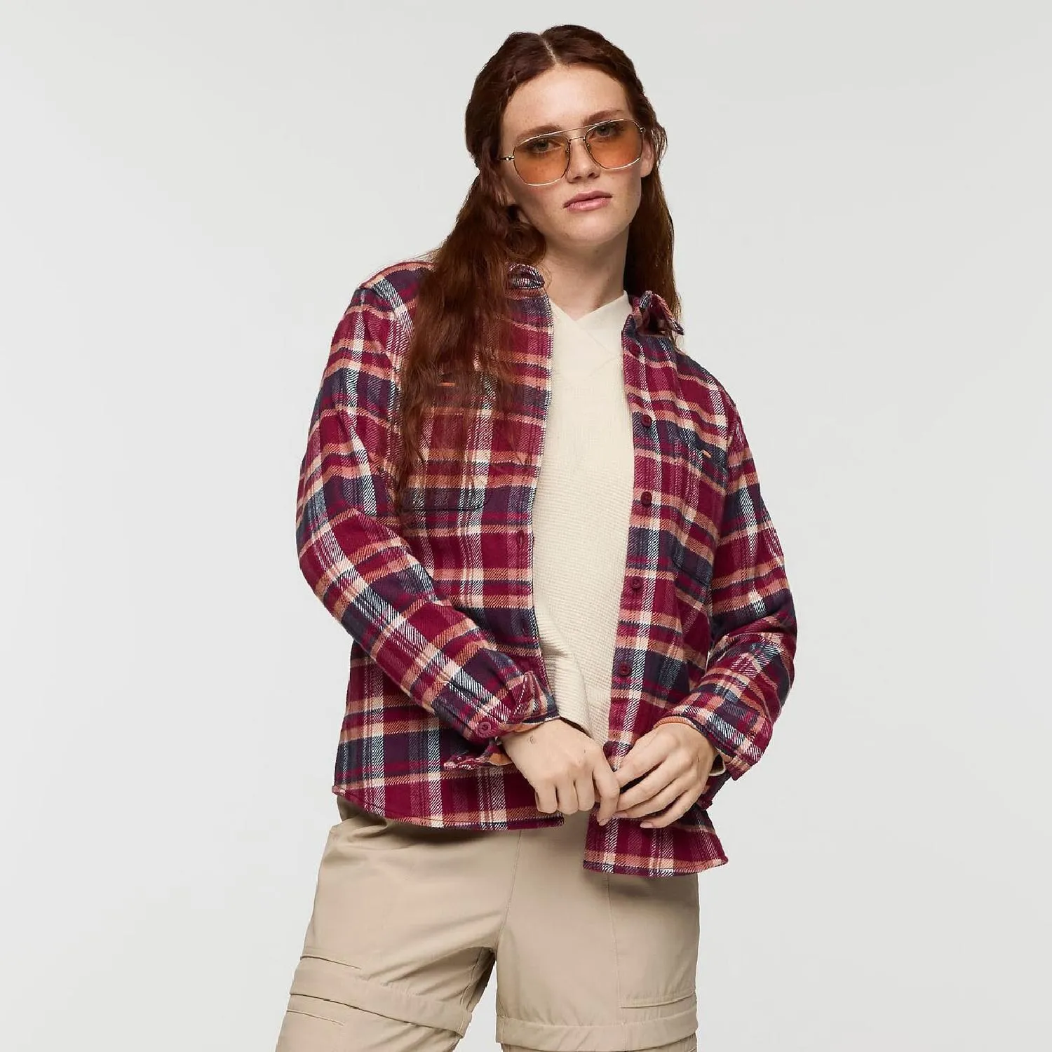 

Женская фланелевая рубашка Mero Cotopaxi, Jam/Iceberg Plaid