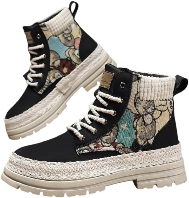 

Мужские высокие ботинки Hhhchpm Classic из искусственной кожи PU - удобные и прочные походные туфли для активного отдыха на свежем воздухе, черный