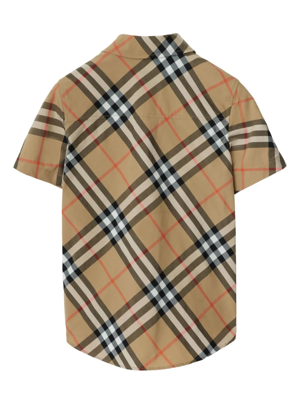 Рубашка в клетку Vintage Check BURBERRY KIDS, коричневый — фото 2