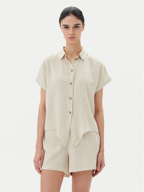

Свободная рубашка Thea 10333794 Vero Moda, бежевый