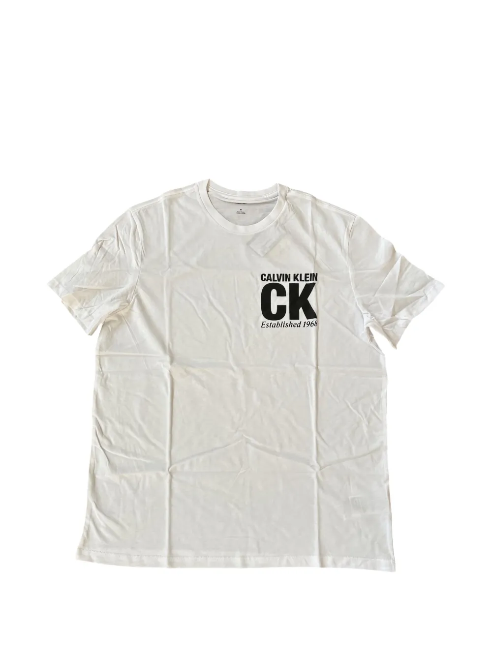 

Футболка с круглым вырезом и логотипом Calvin Klein, белый