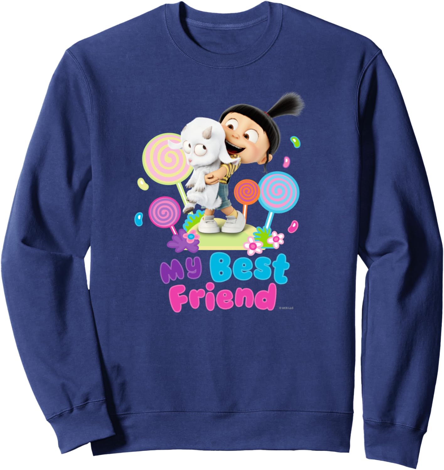 

Толстовка «Миньон - мой лучший друг» (Агнесс и Лаки) Minions, темно-синий