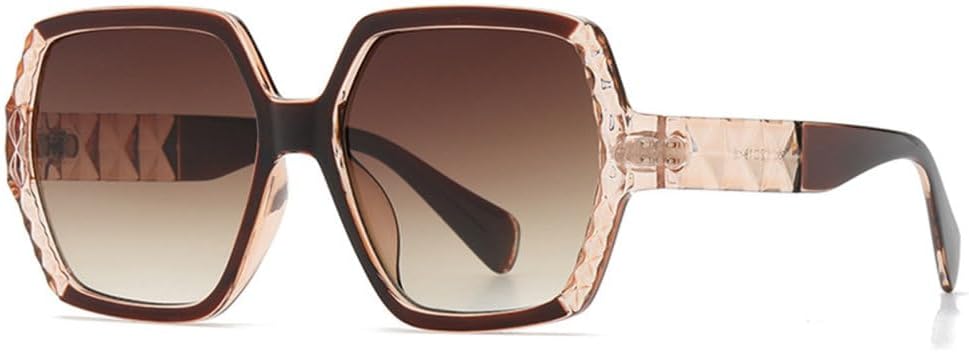 

Женские солнцезащитные очки большого квадратного размера 2027 года. Модные винтажные солнцезащитные очки в крупной оправе. Элегантные очки, защищающие от ультрафиолета UV400 MTZJH, Tea