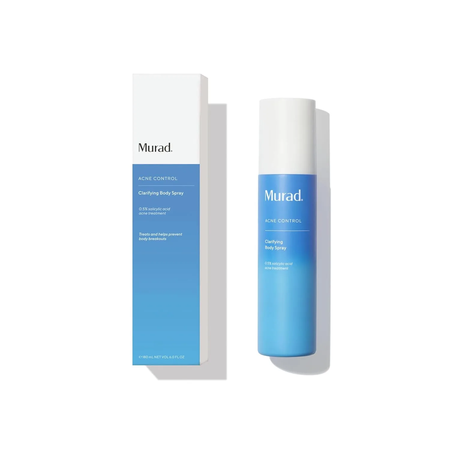 Murad Clarifying Body Spray - ежедневное средство с салициловой кислотой от акне на теле, очищает и предотвращает высыпания на спине, плечах, руках и по всему телу без пересушивания кожи 177 мл (1 шт.)