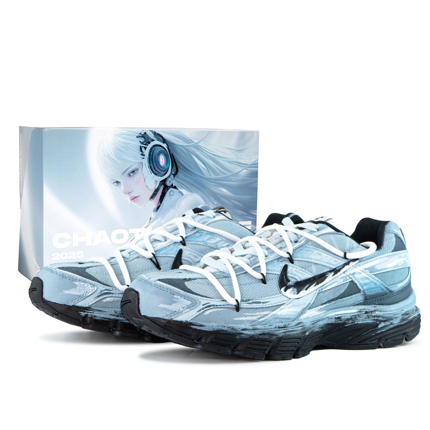 

Nike Initiator Cushioning Abrasion Resistant Breathable Low top Running Shoes Unisex Blue