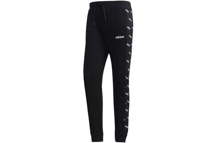 

Трикотажные спортивные штаны мужские черные Adidas, черный