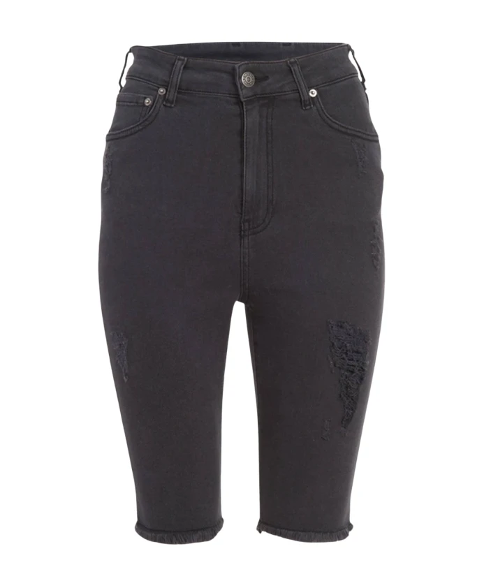 

Черные джинсовые шорты с высокой талией Ser.O.Ya, черный