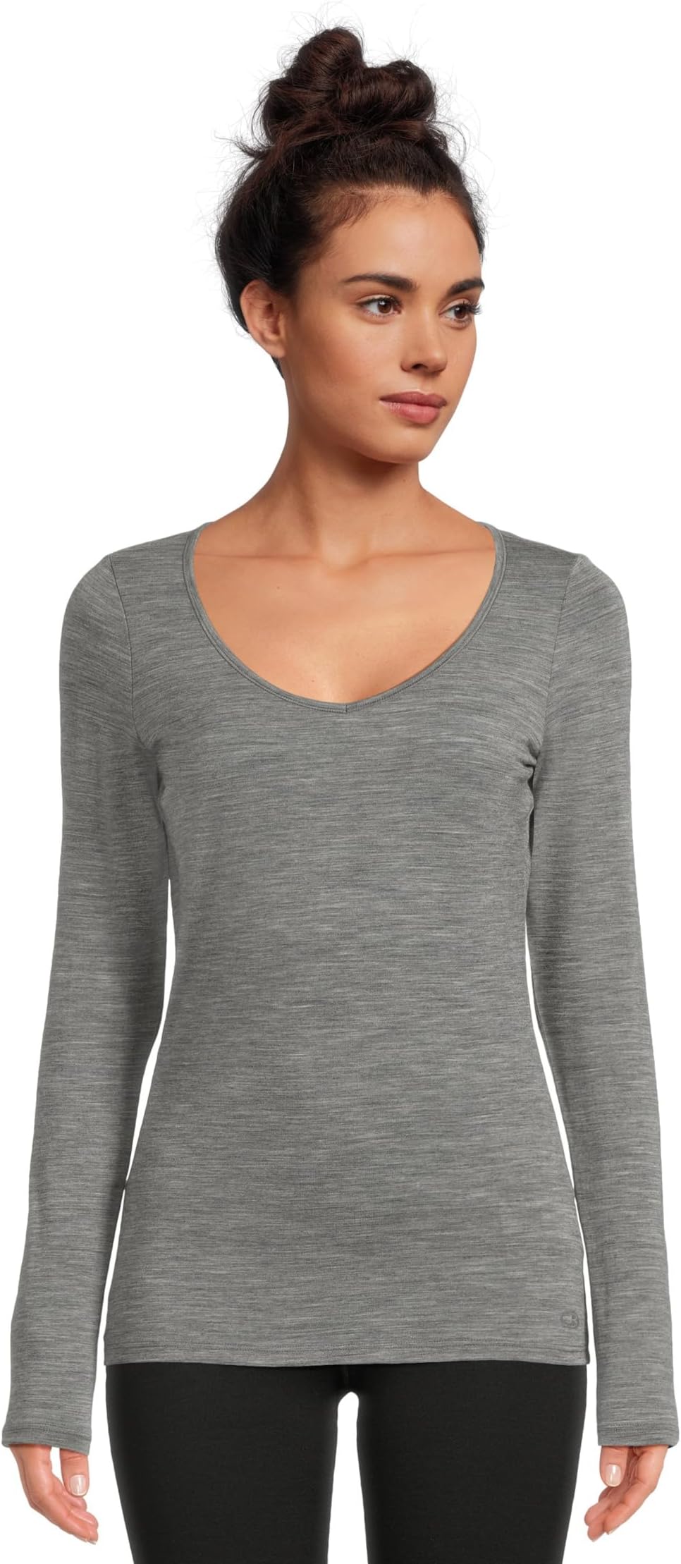 

Лонгслив Icebreaker Siren Merino Long Sleeve Sweetheart, цвет Gritstone Heather 1