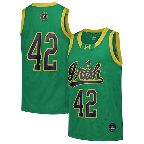 

Юношеская баскетбольная майка Notre Dame Fighting Irish #42 green Under Armour