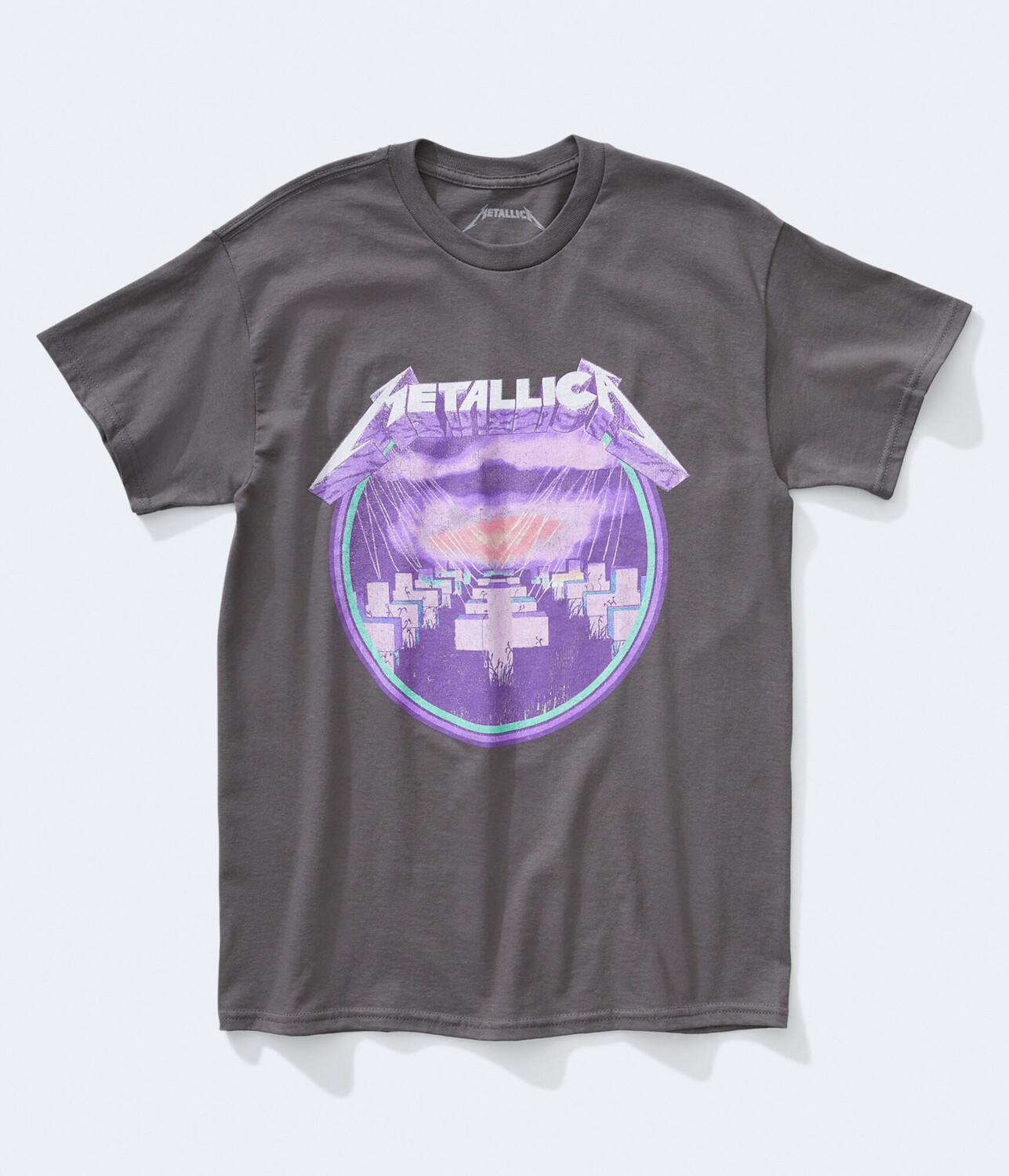 

Футболка с рисунком Metallica Graveyard Aeropostale, серый