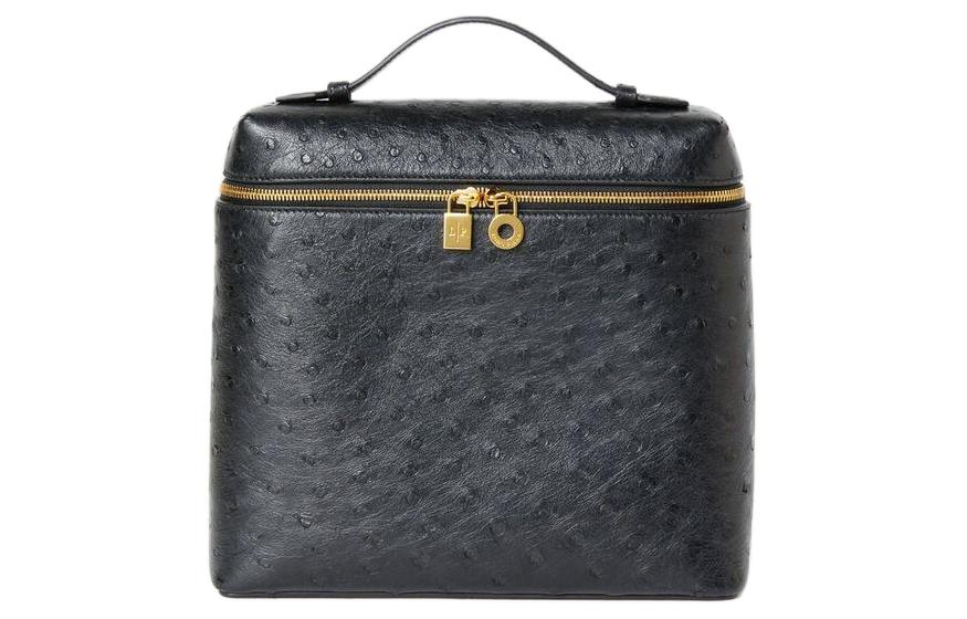 

Рюкзак женский черный ExtraPocket из кожи страуса Loro Piana