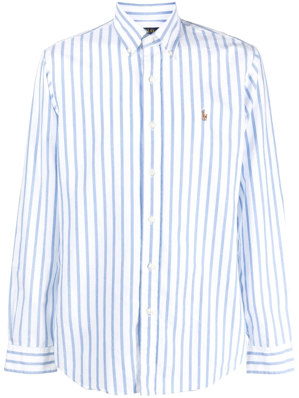 

Полосатая рубашка с длинными рукавами POLO RALPH LAUREN, синий