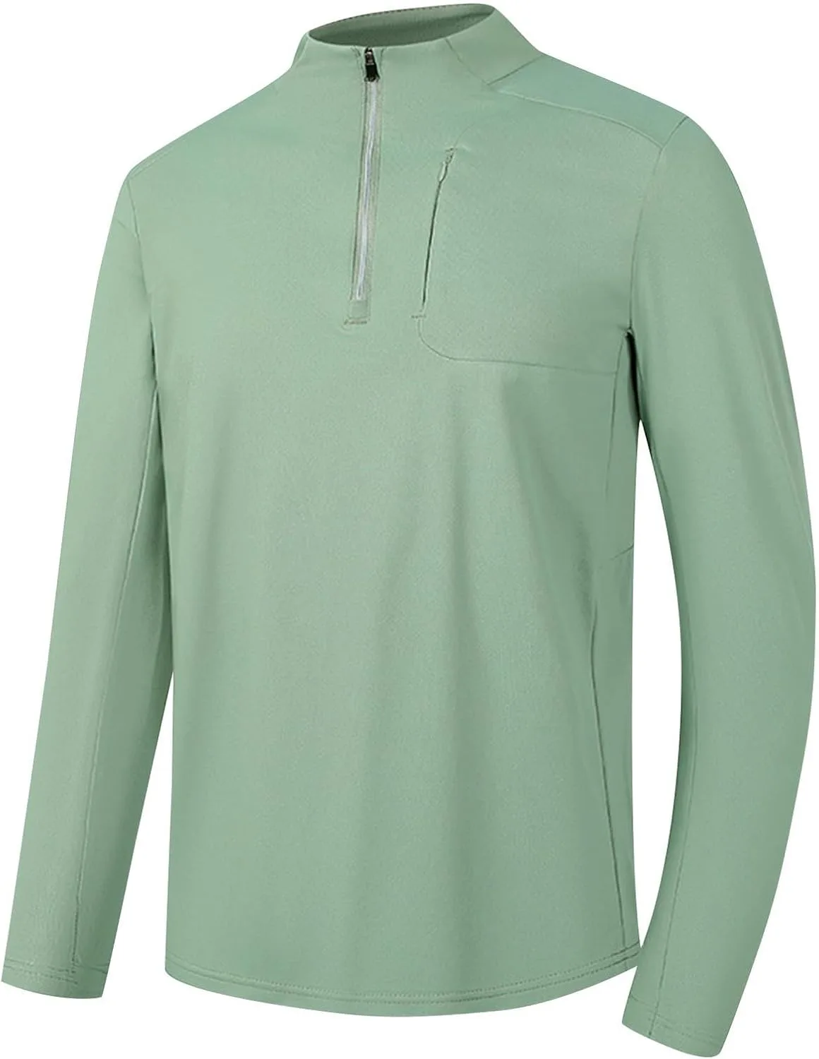 

Мужская футболка с длинным рукавом и 1/4 молнией QUNPIU