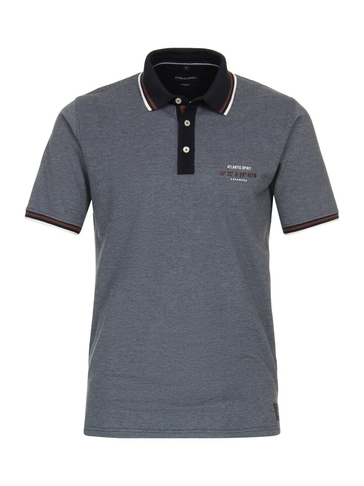 

Поло CASAMODA Polo Shirt, цвет graues dunkelblau