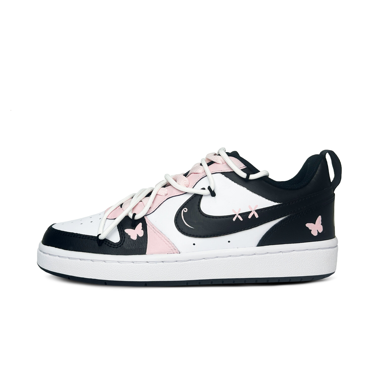 

Кроссовки Nike Court Borough Skateboarding Shoes Women's Low-top Pink, цвет Butterfly Maiden