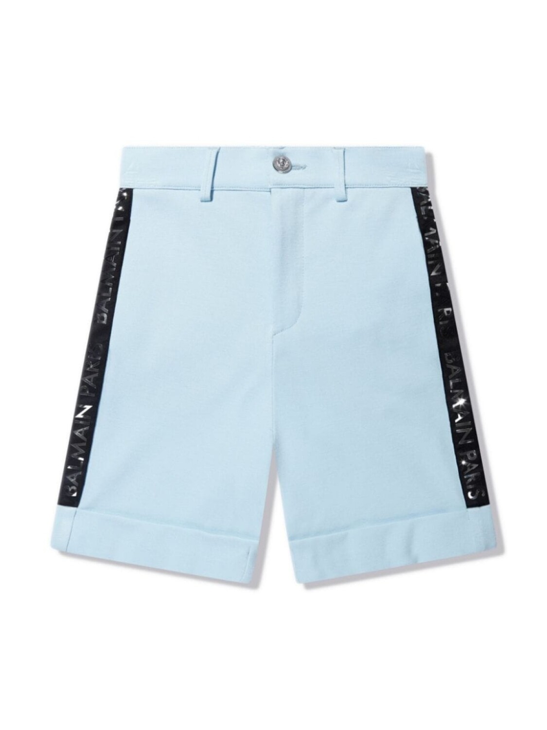 

Balmain Kids шорты чинос с логотипом, синий
