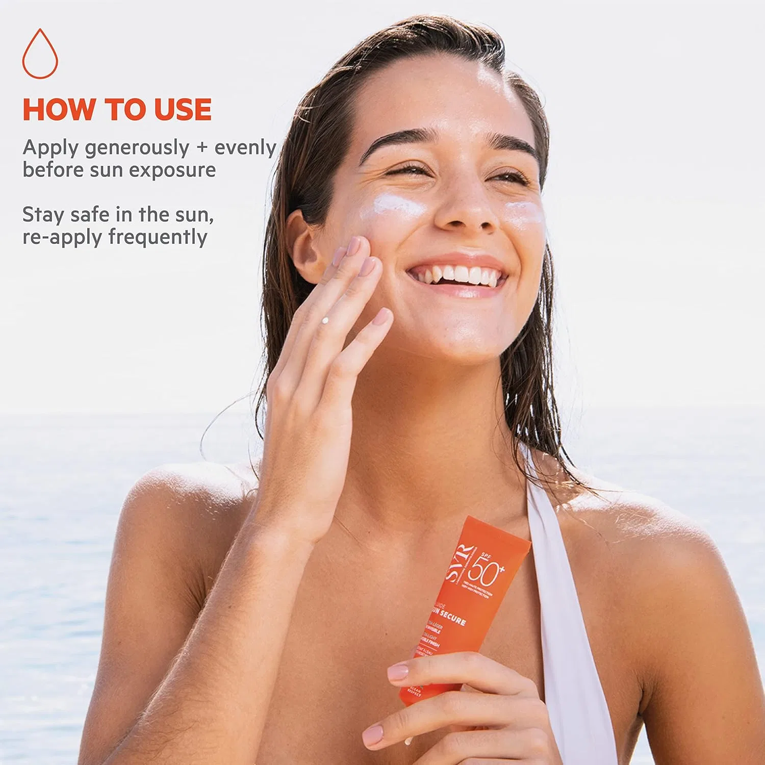 Биоразлагаемый солнцезащитный флюид SVR Sun Secure Viso Invisibile Fluid SPF50+ Svr — фото 4