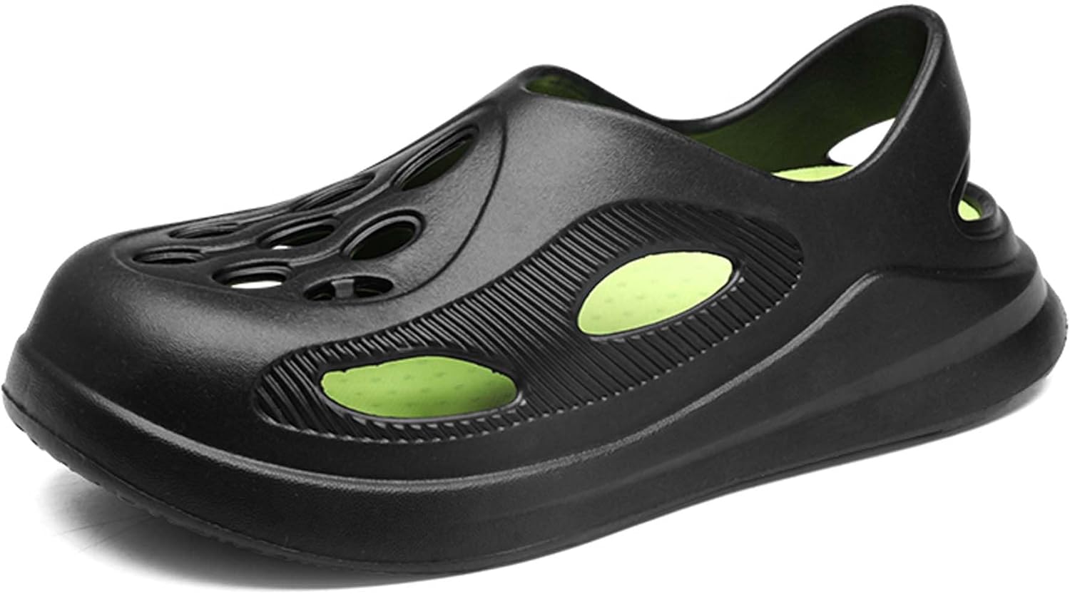 

Женские и мужские сабо для сада, модные, с съемными стельками, удобные для уличной носки и пляжа Vtiao, черный