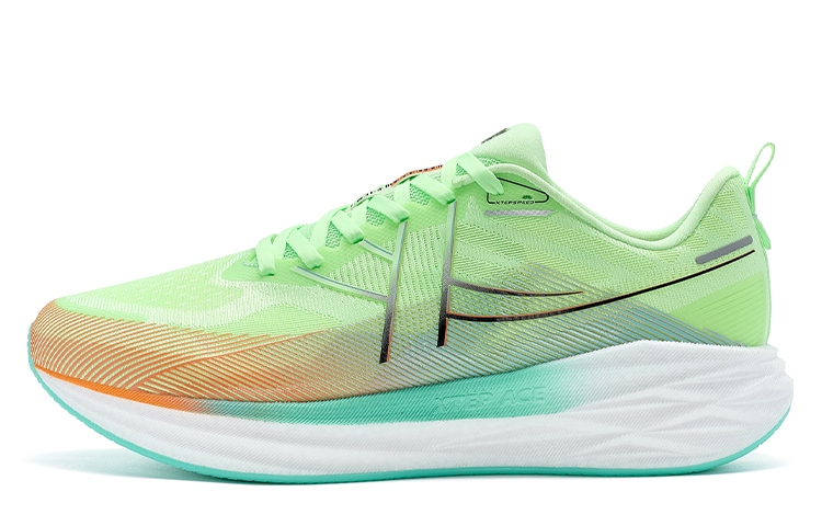 

China Post x Low Top ACE Беговые кроссовки мужские Sail White/Ghost Green/Fluorescent Soft Orange XTEP, Neon Pink Green/Lava Orange