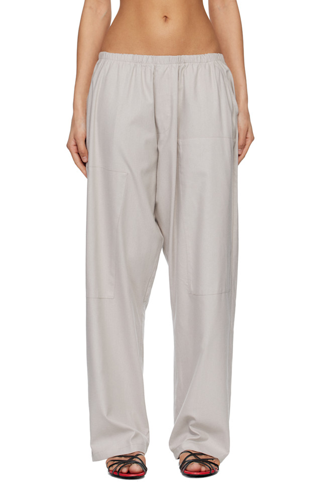 

Baserange Бежево-Зеленые домашние брюки