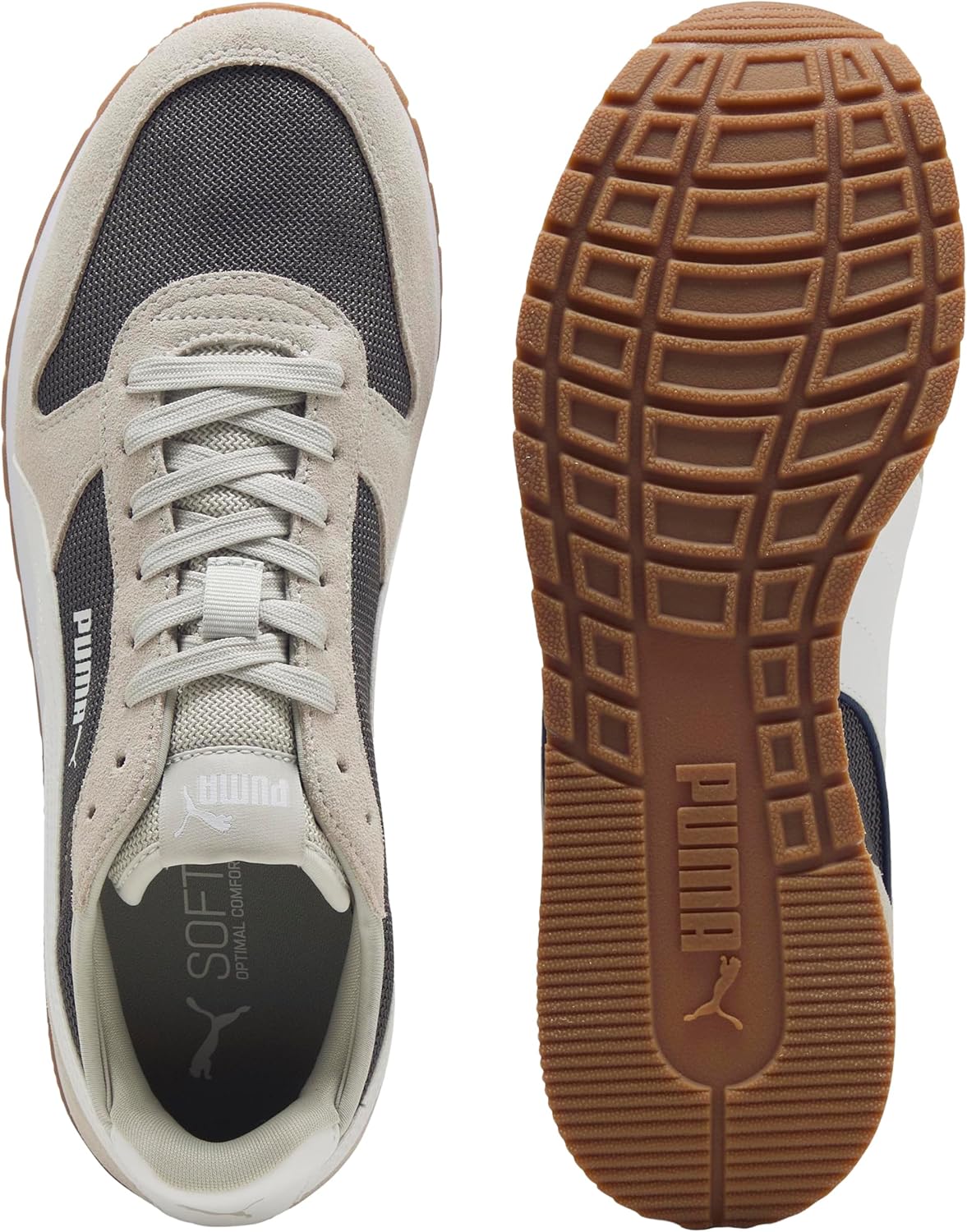 Мужские кроссовки Puma St Miler, белый/серый/светло-серый — фото 4