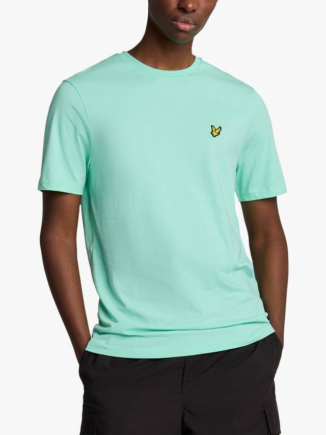 

Однотонная футболка с круглым вырезом Lyle & Scott, цвет Aquamarine
