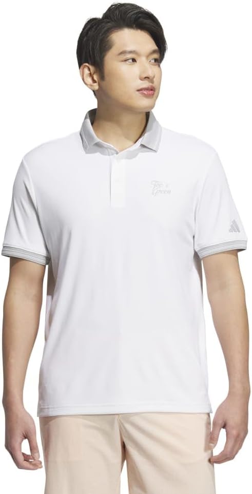 

Мужская классическая поло с коротким рукавом Adidas Golf HEAT .RDY, белый
