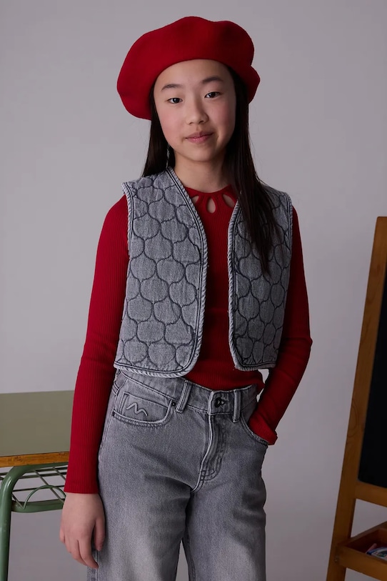 

Детский джинсовый жилет Mayoral, серый