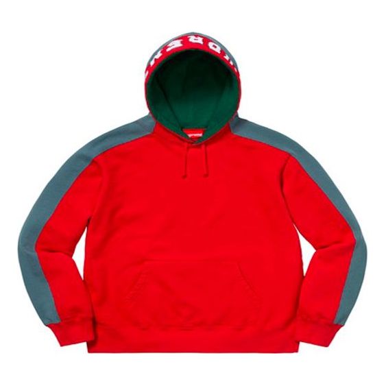 

Худи Supreme FW18 Paneled Hooded Sweatshirt Red Unisex, красный