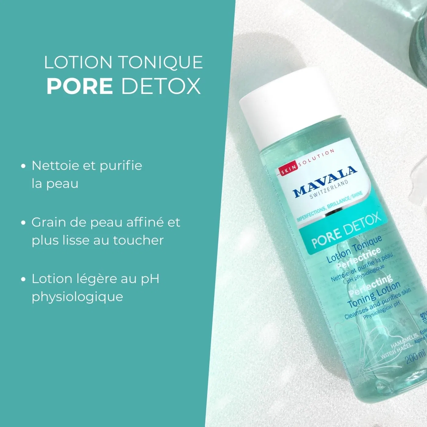 Лосьон Mavala — Очищающий тонизирующий для лица «Pore Detox» от , Pore Detox — фото 2