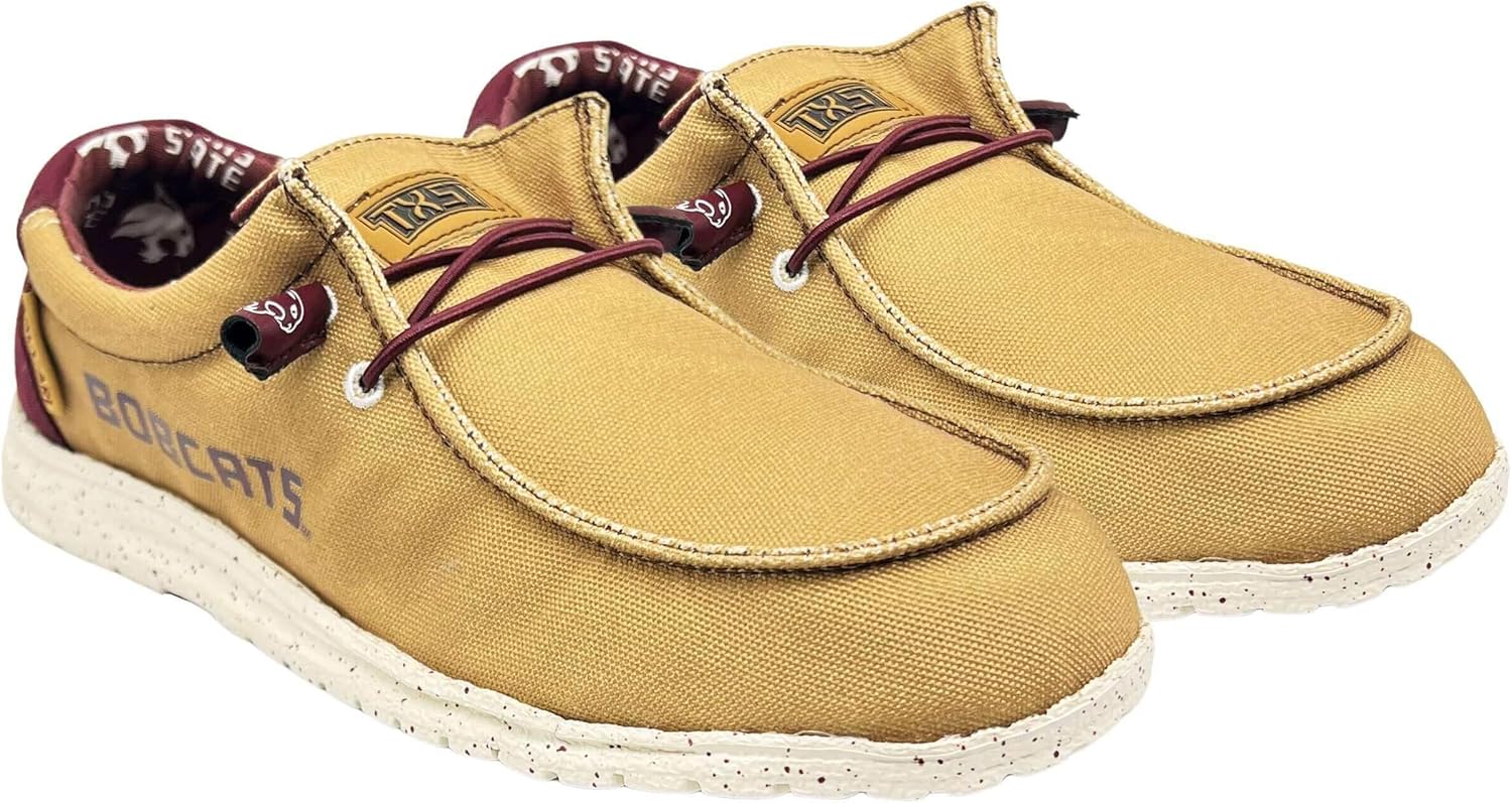 

Мужские слипоны из холщовой ткани Vaccari Nate NCAA, Удобная и легкая повседневная обувь, золотой