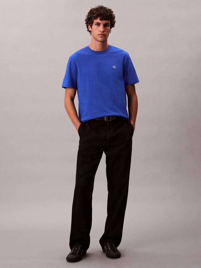 

Футболка с монограммой из хлопка с круглым вырезом Calvin Klein, Ocean Tides