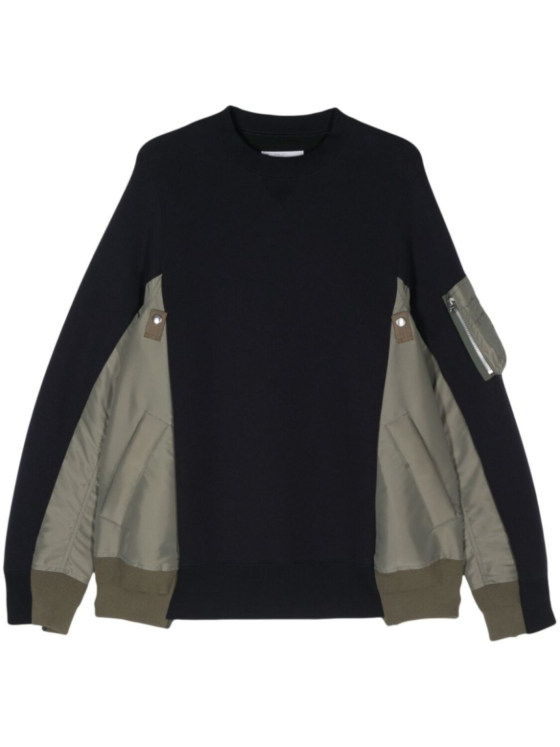 

Sacai толстовка со вставками, синий