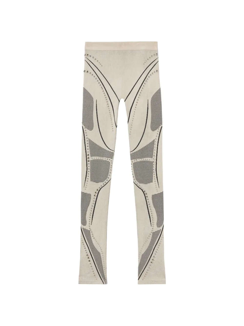 

Бесшовные леггинсы для бега с заклепками Off-White, бежевый