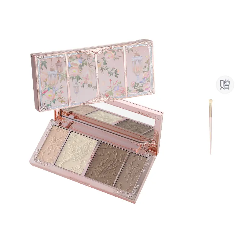 FlowerKnows Butterfly Cloud Shoulder Collection Relief Highlighter Contouring Palette Natural 16g Flower Knows, 02 коричневый Tray — фото 2