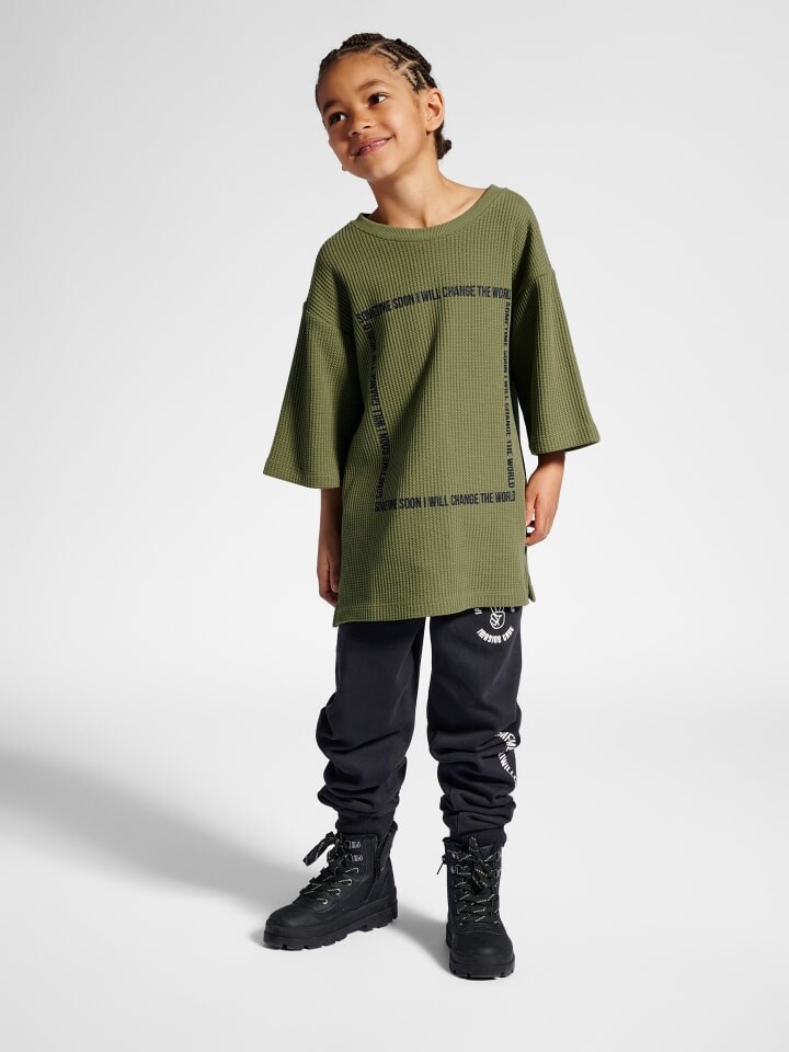 Футболка Sometime Soon T-Shirt S/S Flügelärmel Stsjacob Kinder, цвет OLIVE BRANCH — фото 2