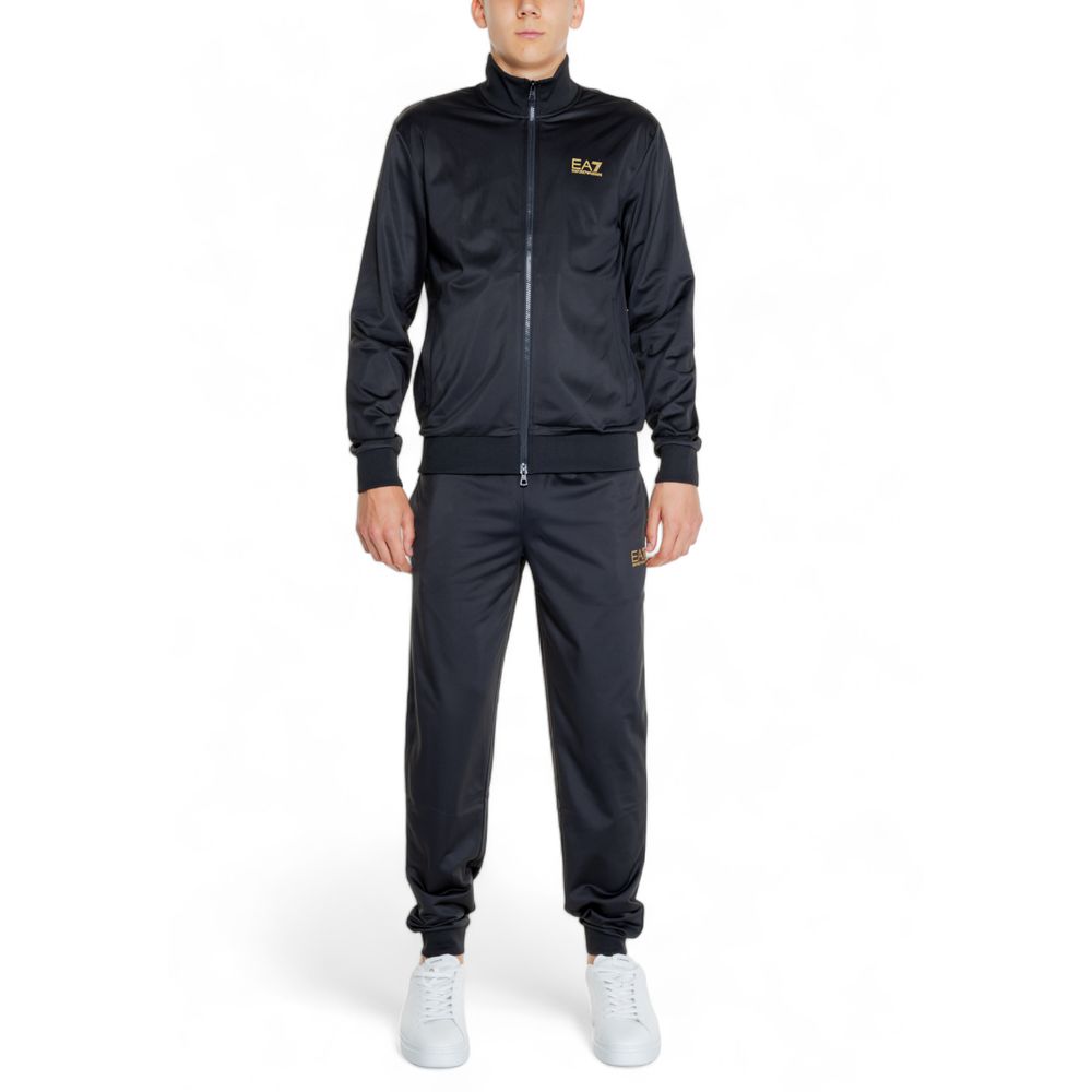 

Черный полиэстеровый спортивный костюм Armani EA7 Emporio